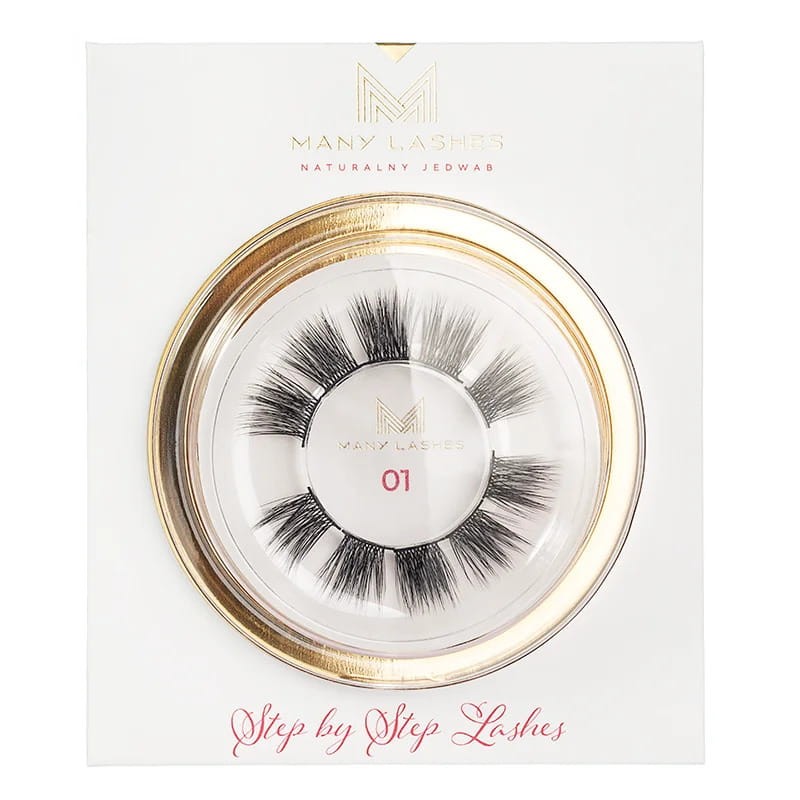 Step by Step Lashes - 01 | Zestaw 10 mini pasków rzęs