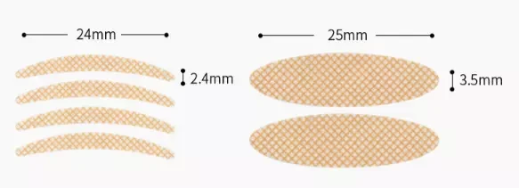 Secret Lift Eyelids | taśmy | paski korygujące opadające powieki, wymiary