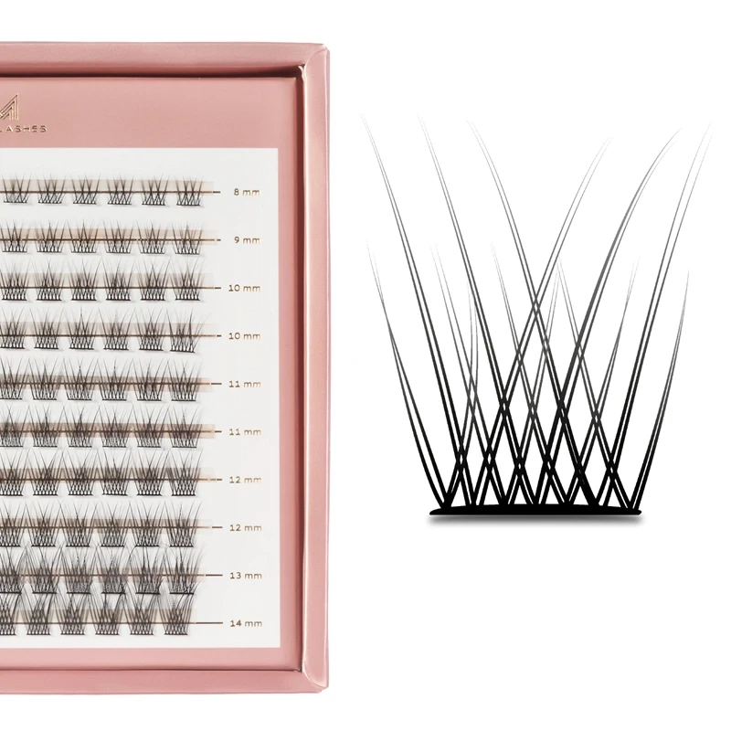 Master Box V-Lashes Intense | Zestaw kępek rzęs do makijażu