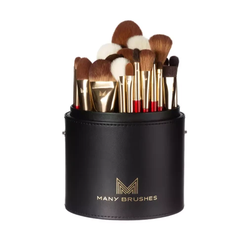 Many Brushes Premium z tubą | Zestaw 27 profesjonalnych pędzli do makijażu w zestawie z organizerem | gąbeczka gratis