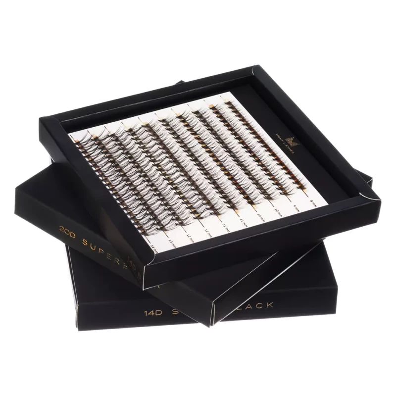 Master Box 14D Superblack | Zestaw kępek rzęs do makijażu