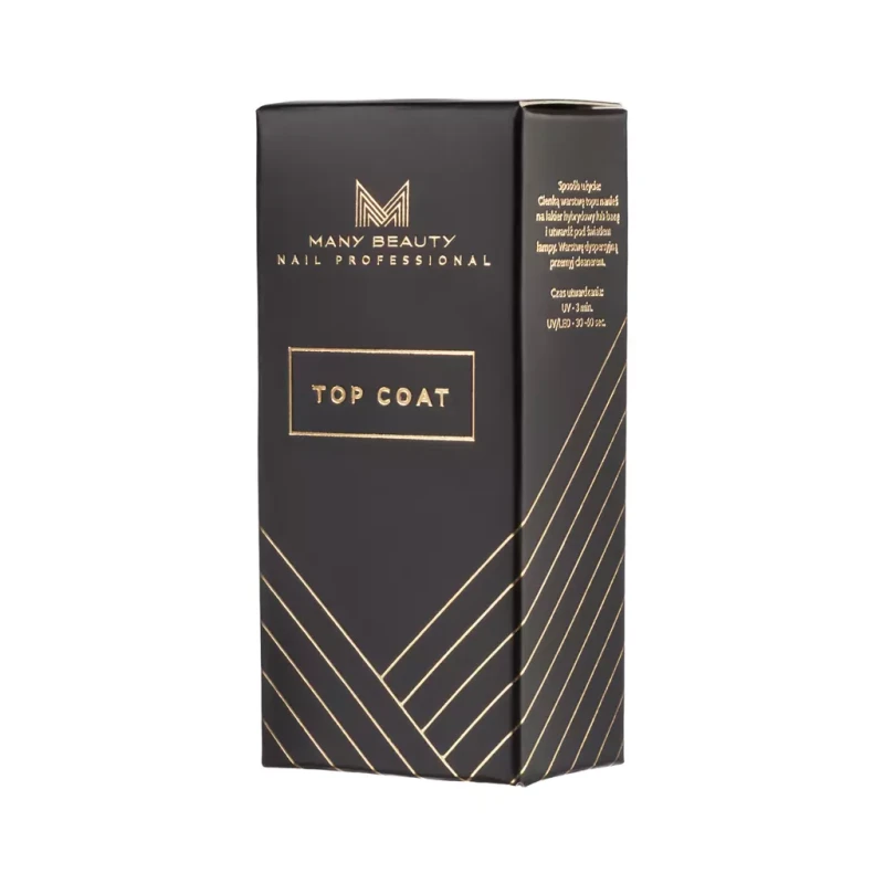 Top do lakierów hybrydowych | TOP COAT UV LED | 7,5 ml, opakowanie