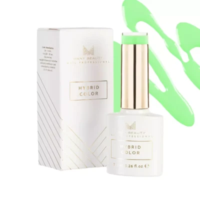 Seledynowy lakier hybrydowy | 206 creamy mint | HYBRID COLOR | UV