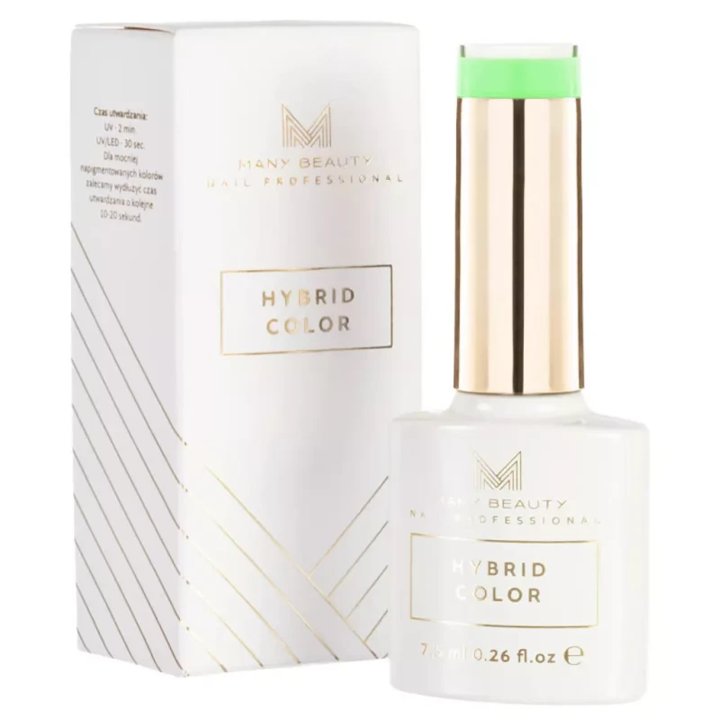 Seledynowy lakier hybrydowy | 206 creamy mint | HYBRID COLOR | UV