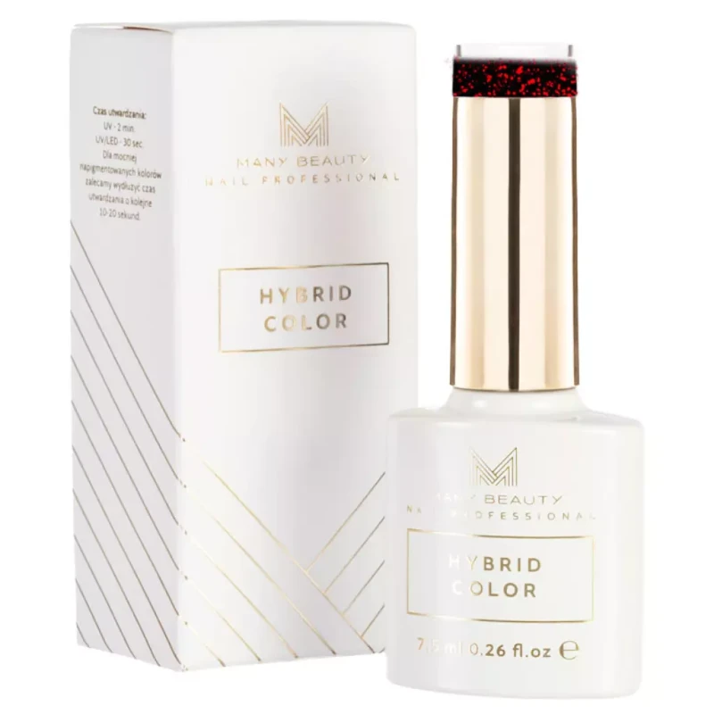 Czarno-rubinowy lakier hybrydowy | 601 red affair | HYBRID COLOR | UV