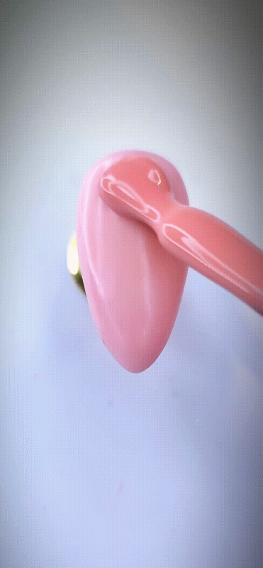 Pastelowy brzoskwiniowy lakier hybrydowy | 1004 peach nude | HYBRID COLOR | UV