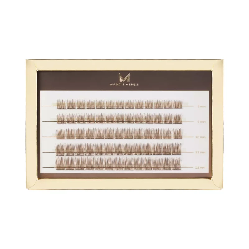 Brązowe kępki rzęs- V-Lashes DIVINE Chocolate