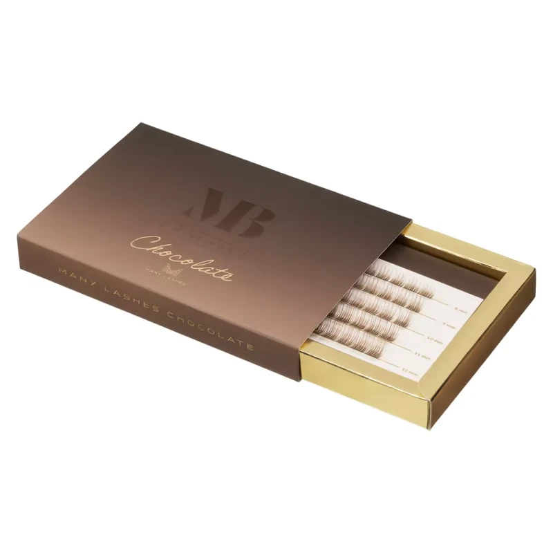 Brązowe kępki rzęs- V-Lashes DIVINE Chocolate