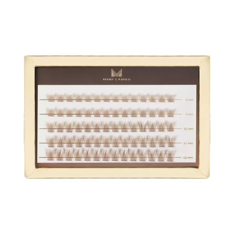 Brązowe kępki rzęs- V-Lashes Mermaid Chocolate