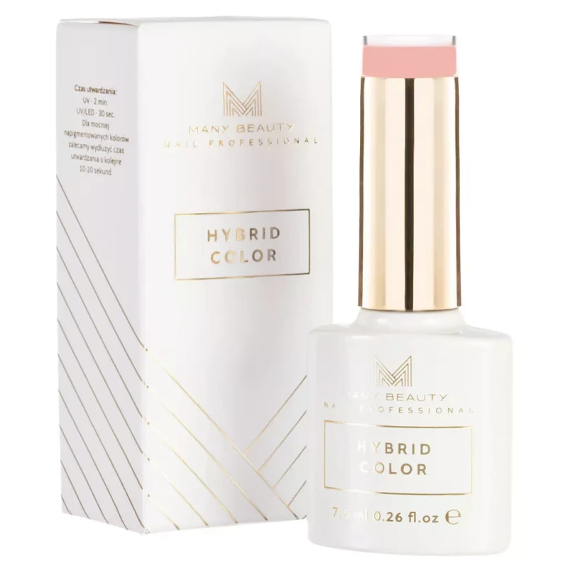 Pastelowy brzoskwiniowy lakier hybrydowy | 1004 peach nude | HYBRID COLOR | UV