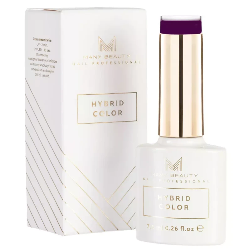 Ciemnofioletowy lakier hybrydowy | 807 royal plum | HYBRID COLOR | UV