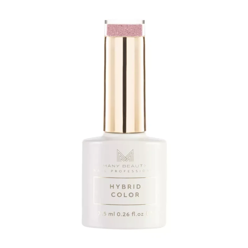 Połyskujący różowy lakier hybrydowy | 608 ruby glow | HYBRID COLOR | UV, butelka