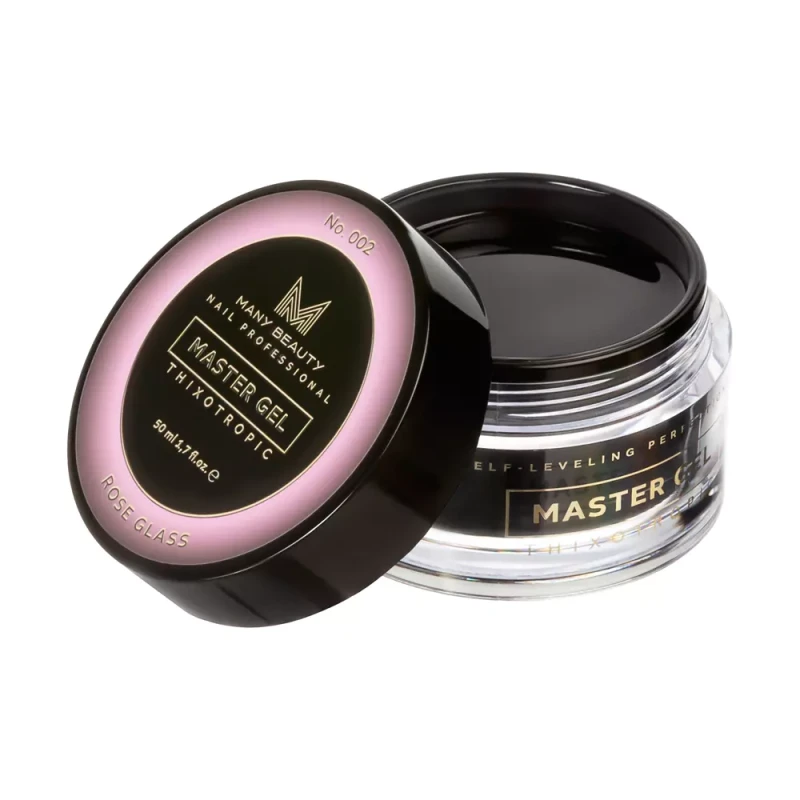 MASTER GEL | Szklany różowy żel budujący do paznokci | No. 002 ROSE GLASS | 50ml