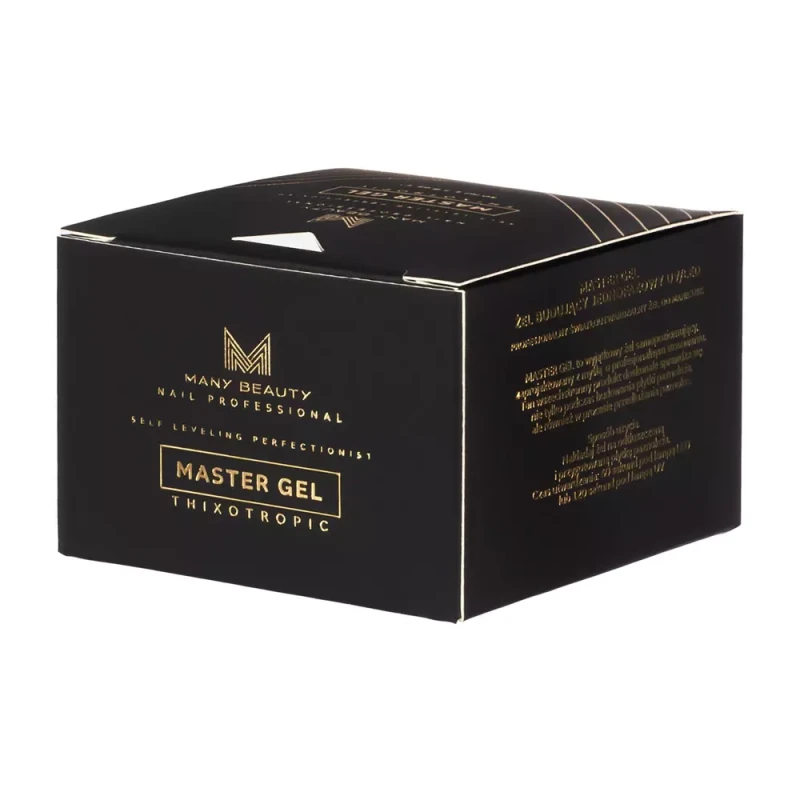 MASTER GEL | Biały żel budujący do paznokci | No. 003 WHITE | 50ml, opakowanie