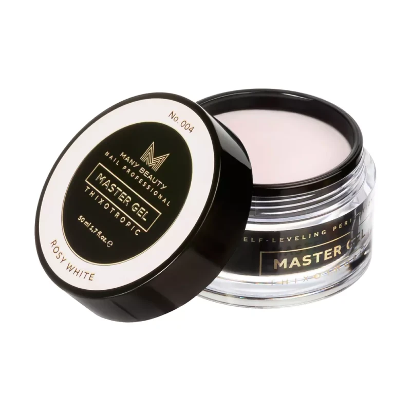 MASTER GEL | Biało-różowy żel budujący do paznokci | No. 004 ROSY WHITE | 50ml