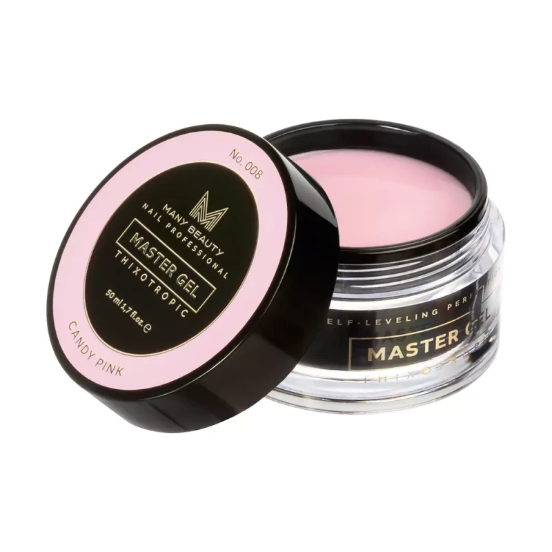 MASTER GEL | Cukierkowy różowy żel budujący do paznokci | No. 008 CANDY PINK | 50ml