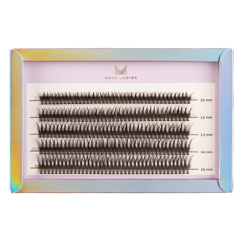 Mini Box V-lashes Delight | Zestaw 5 rzędów kępek rzęs do makijażu |