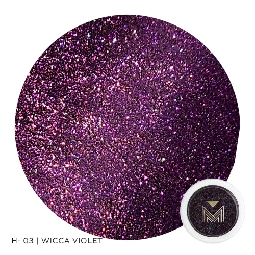 H-03 Wicca Violet | brokatowy | fioletowy pigment kosmetyczny | 2 ml 