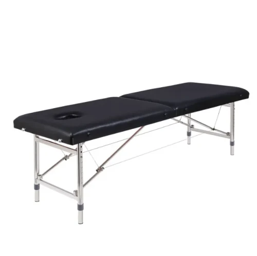 Składane przenośne łóżko do masażu 60cm | stół zabiegowy | metalowe 