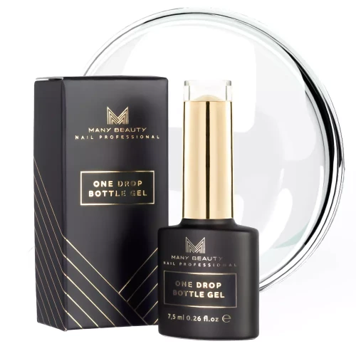 ONE DROP BOTTLE GEL | Jednofazowy żel do manicure | No. 001 CLEAR | 15 ml