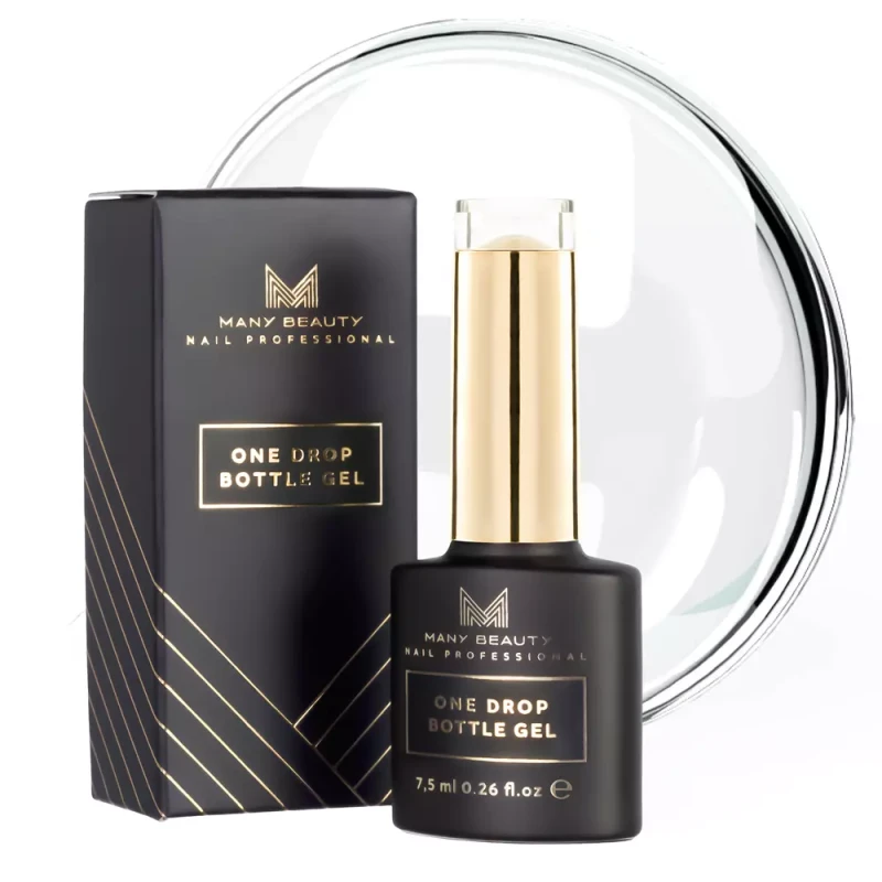 ONE DROP BOTTLE GEL | Jednofazowy żel do manicure | No. 001 CLEAR | 15 ml
