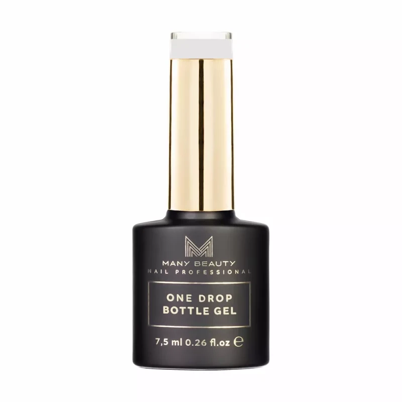 ONE DROP BOTTLE GEL | Jednofazowy żel do manicure | No. 003 WHITE | 15 ml