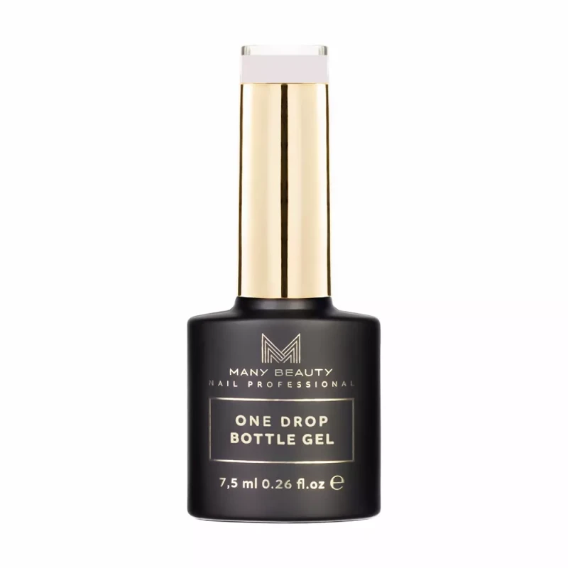 ONE DROP BOTTLE GEL | Jednofazowy żel do manicure | No. 004 ROSY WHITE | 15 ml