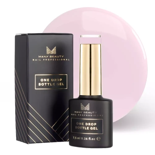 ONE DROP BOTTLE GEL | Jednofazowy żel do manicure | No. 005 MILKY PINK | 15 ml 
