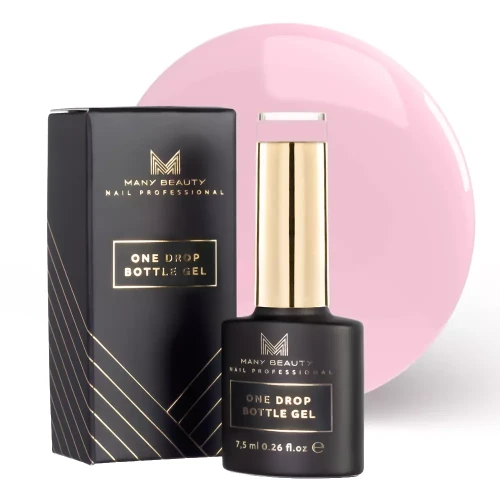 ONE DROP BOTTLE GEL | Jednofazowy żel do manicure | No. 008 CANDY PINK | 15 ml 