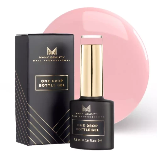 ONE DROP BOTTLE GEL | Jednofazowy żel do manicure | No. 011 NEUTRAL ROSE | 15 ml 