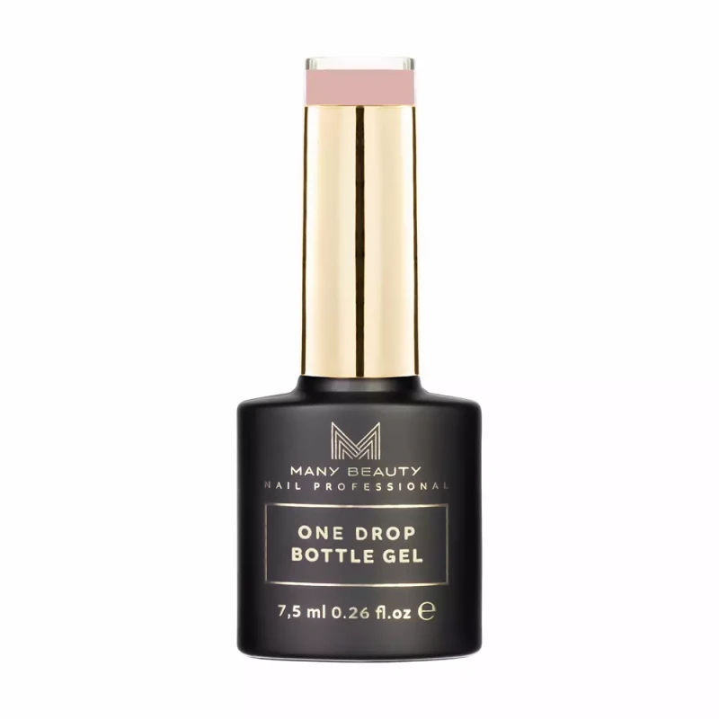 ONE DROP BOTTLE GEL | Jednofazowy żel do manicure | No. 014 NUDE ROSE | 15 ml