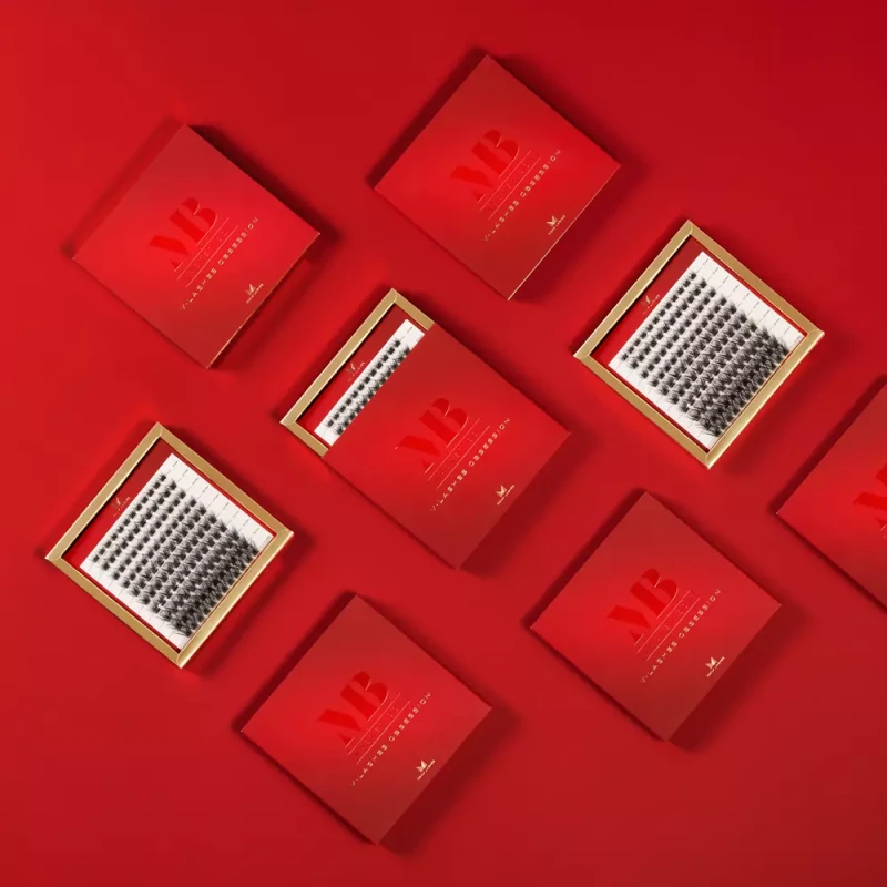 Master Box V-Lashes Obsession | Zestaw kępek rzęs do makijażu, zdjęcie stylizowane