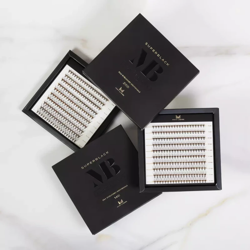 Master Box 20D Superblack | Zestaw kępek rzęs do makijażu, zdjęcie stylizowane