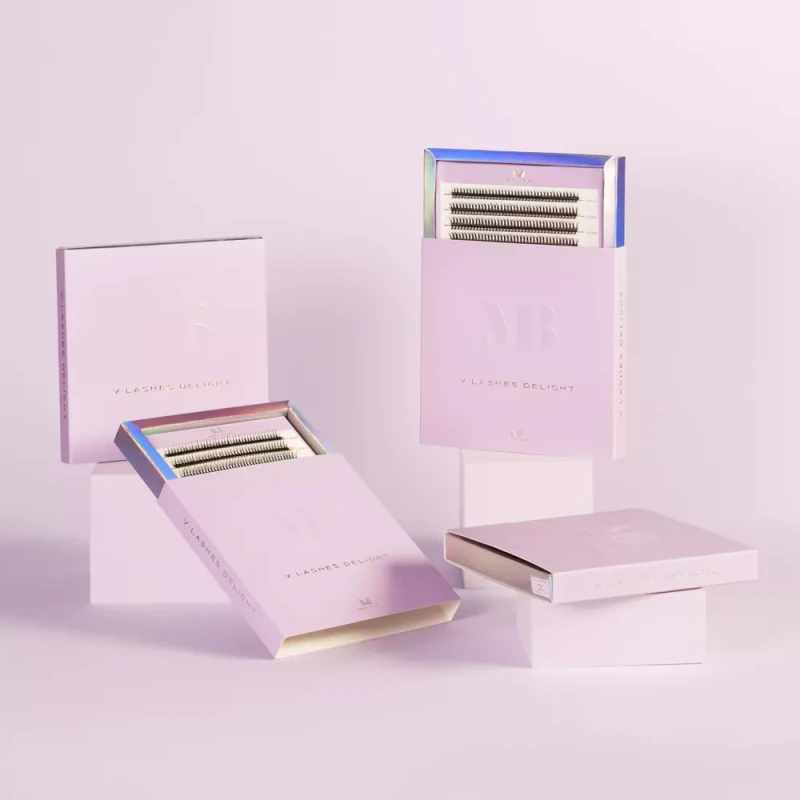 Master Box V-lashes Delight | Zestaw kępek rzęs do makijażu, zdjęcie stylizowane