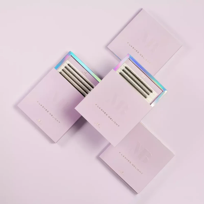 Master Box V-lashes Delight | Zestaw kępek rzęs do makijażu, zdjęcie stylizowane