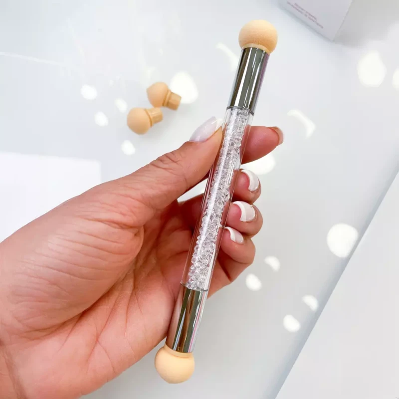 Stempel do manicure z gąbką do ombre