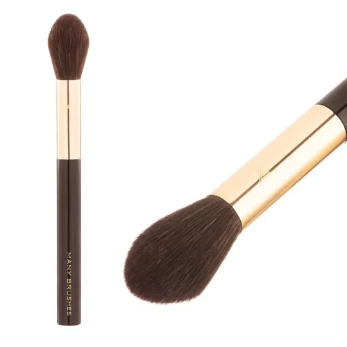 MBC-06 | Wielozadaniowy pędzel do precyzyjnego nanoszenia suchych produktów | Many Brushes Chocolate | Smooth touch | Akrylowa rączka 
