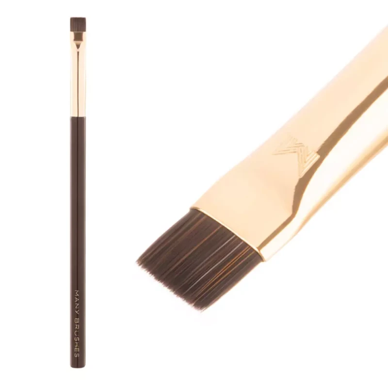MBC-25 | Płaski pędzel do brwi | Many Brushes Chocolate | Straight fibers | Akrylowa rączka