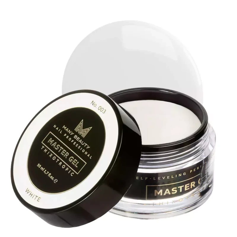 MASTER GEL | Biały żel budujący do paznokci | No. 003 WHITE | 50ml
