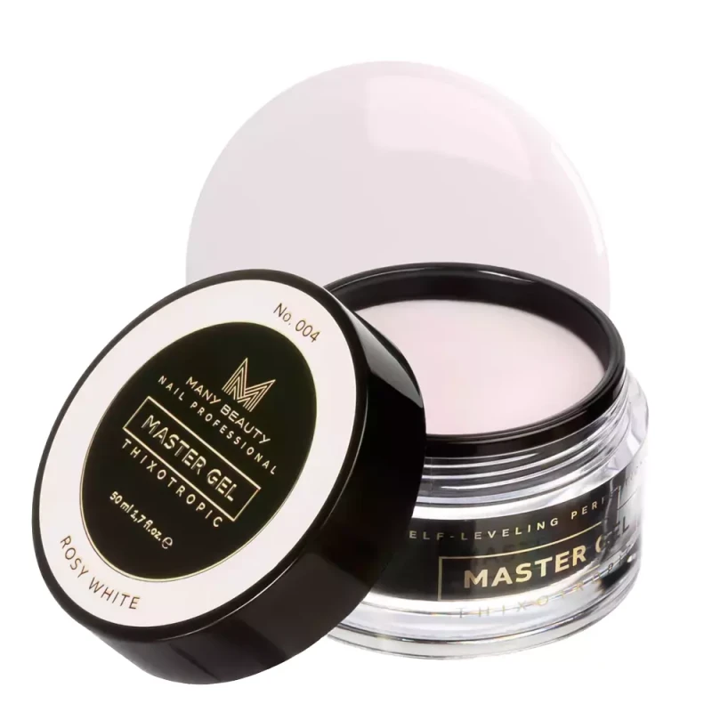MASTER GEL | Biało-różowy żel budujący do paznokci | No. 004 ROSY WHITE | 50ml