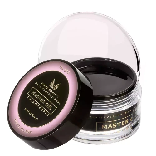 MASTER GEL | Szklany różowy żel budujący do paznokci | No. 002 ROSE GLASS | 50ml