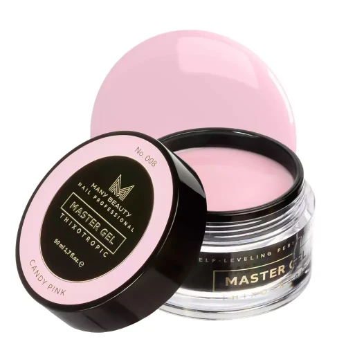 MASTER GEL | Cukierkowy różowy żel budujący do paznokci | No. 008 CANDY PINK | 50ml