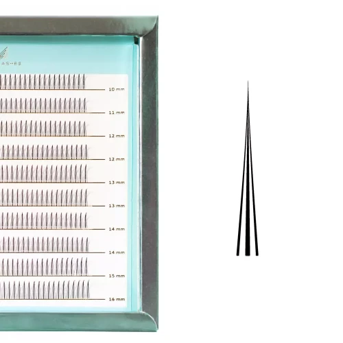 Master Box A-lashes Classic | Zestaw kępek rzęs do makijażu 10-16 mm skręt B-C-CC  | Many Lashes  