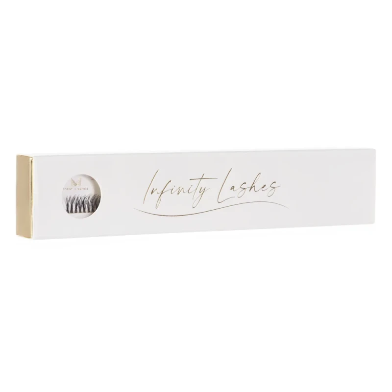 Infinity Lashes - Kępki rzęs na długim bezbarwnym pasku_opakowanie