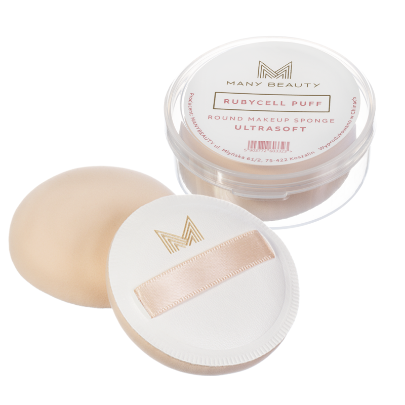 Rubycell Puff Ultrasoft | okrągły ultramiękki puszek - gąbeczka do makijażu