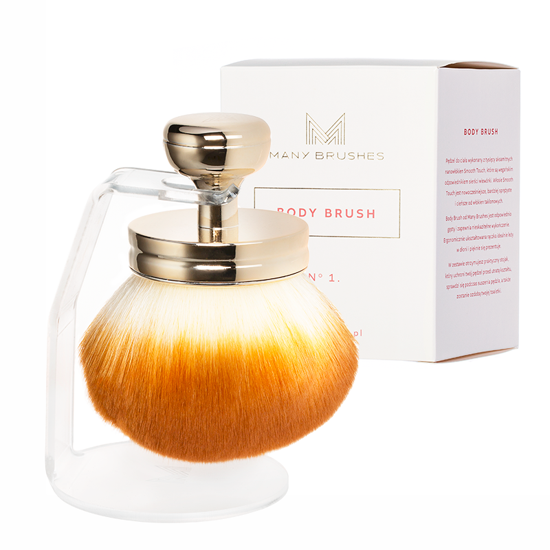 Body Brush - duży pędzel do ciała z akrylowym stojakiem | Model No. 1_opakowanie