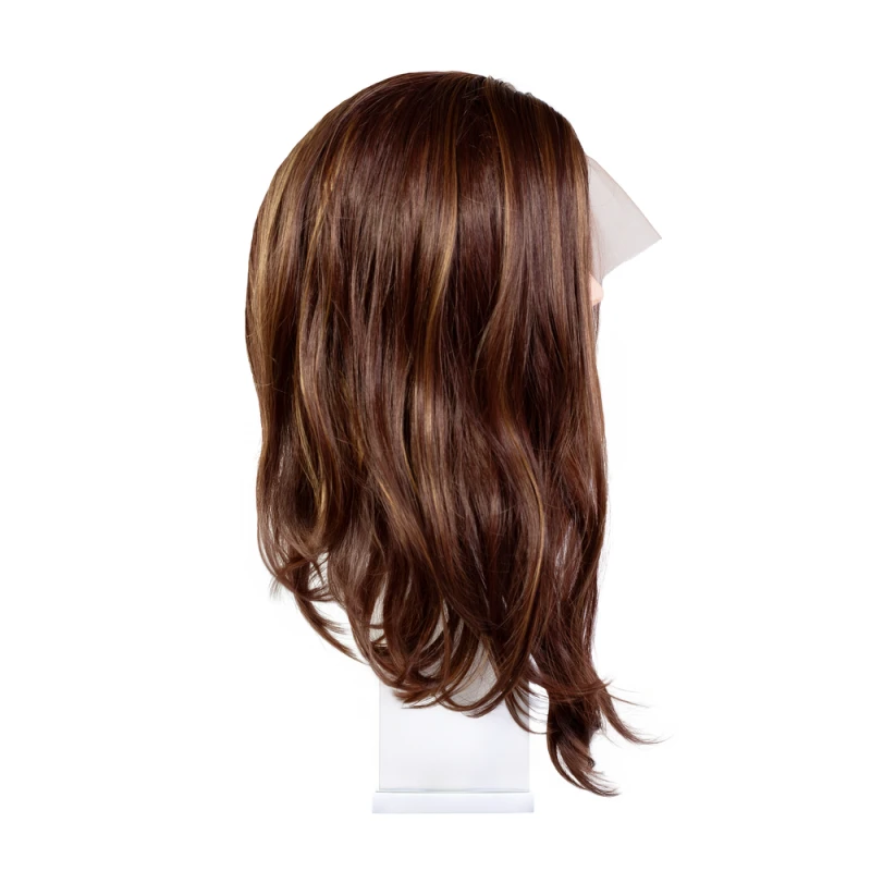 Peruka krótkie włosy delikatne fale 40 cm_brązowe_refleksy1_webp.webp