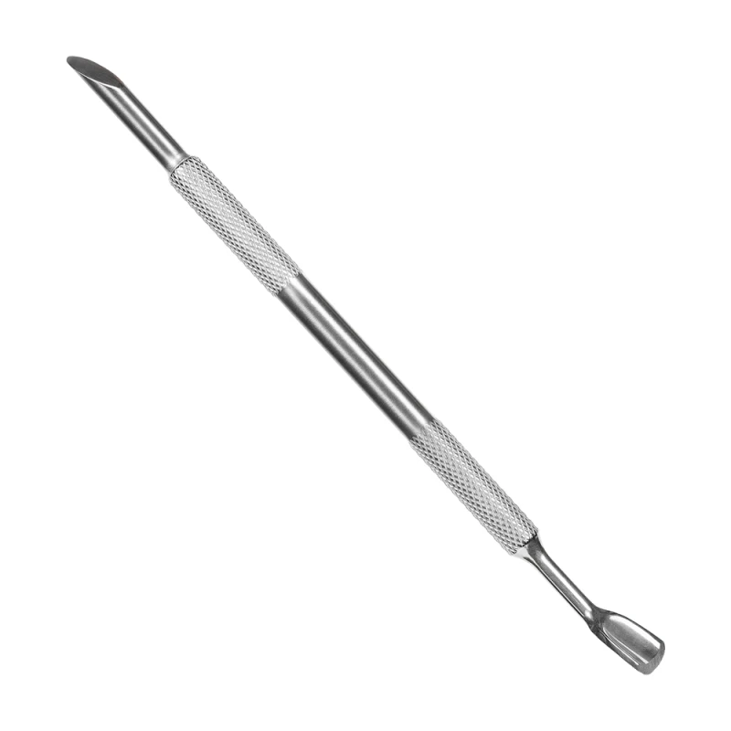Dual Tool Pusher Radełko 2w1 z końcówką do nakładek ściernych_w1_srebrne radełko z pusherem_webp.webp