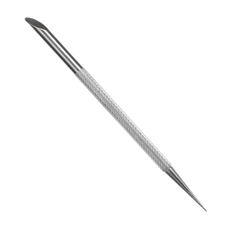 Dual Tool Pusher Radełko 2w1 z końcówką do nakładek ściernych_w3_srebrne radełko ze szpikulcem_webp.webp