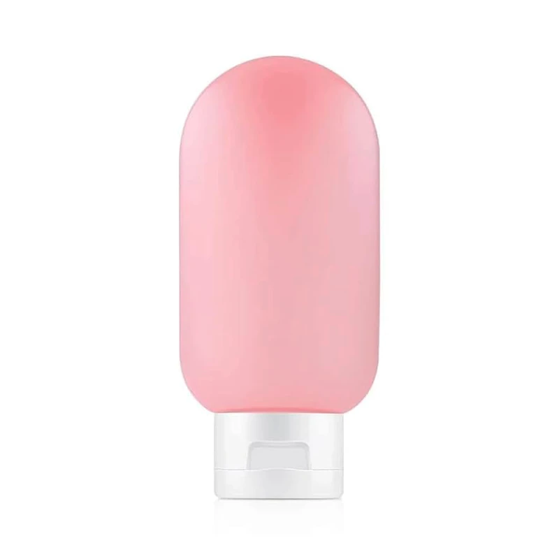 Pojemnik | butelka podróżna wielokrotnego użytku | 60 ml, różowa